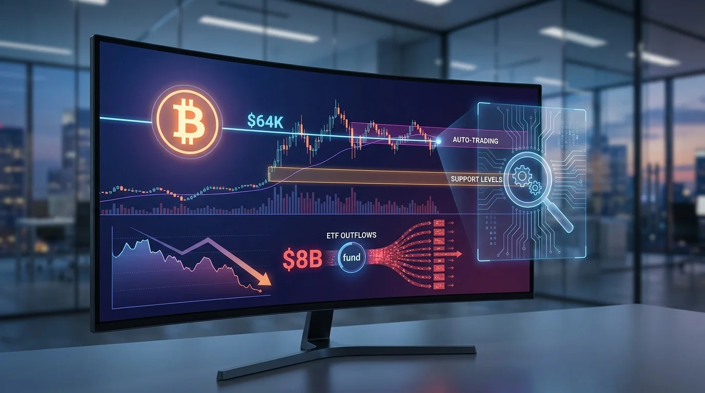 bitcoin etf outflows,crypto market june 2026,bitcoin price analysis,institutional crypto trading,BTC support levels