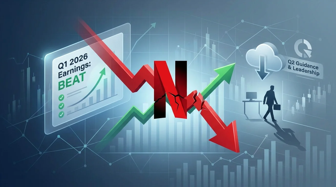 Netflix stock crash,NFLX earnings,Netflix Q1 2026,streaming stocks,Reed Hastings departure