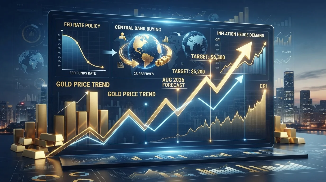 gold price forecast,gold price prediction 2026,Fed interest rates gold,gold inflation hedge,central banks gold buying
