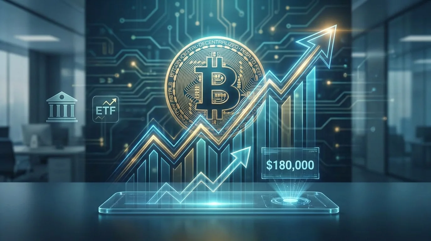 Bitcoin price prediction 2026,BTC forecast,Bitcoin $180000,crypto investment,Bitcoin ETF,institutional adoption