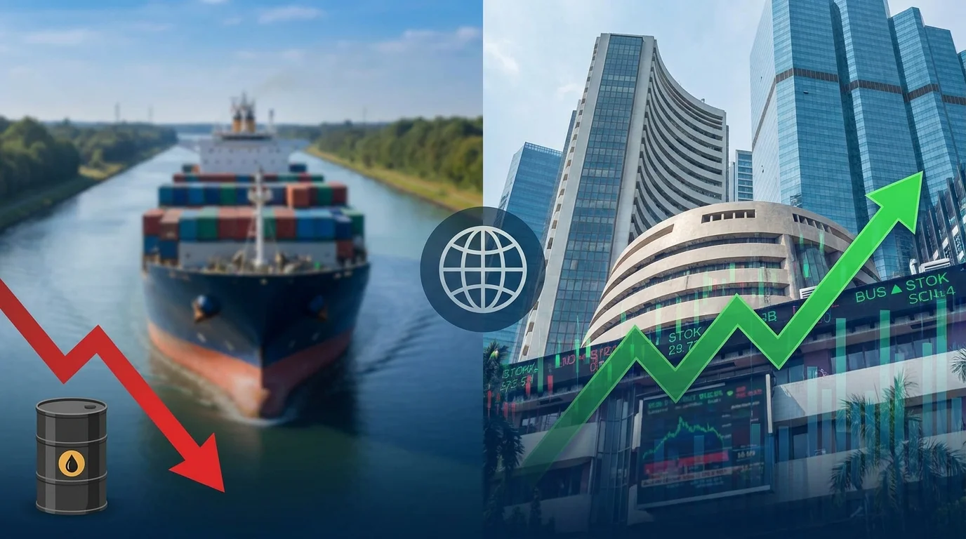 Strait of Hormuz,stock market rally,oil prices,Iran war,S&P 500 record high,Nasdaq record,Dow Jones,energy markets,geopolitical risk