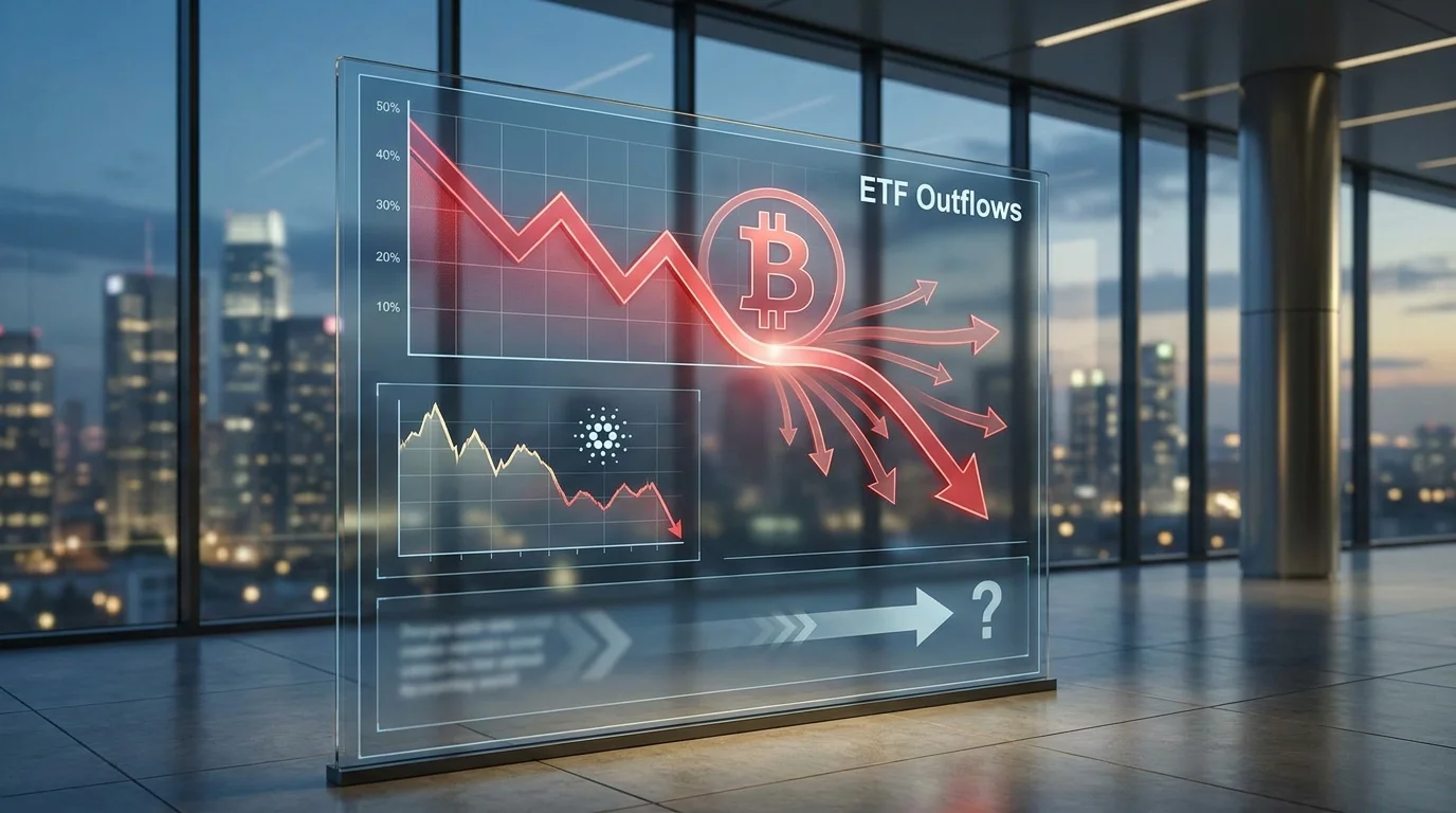 crypto market crash,bitcoin price drop,bitcoin ETF outflows,Cardano ADA crash,cryptocurrency bear market,Hyperliquid HYPE