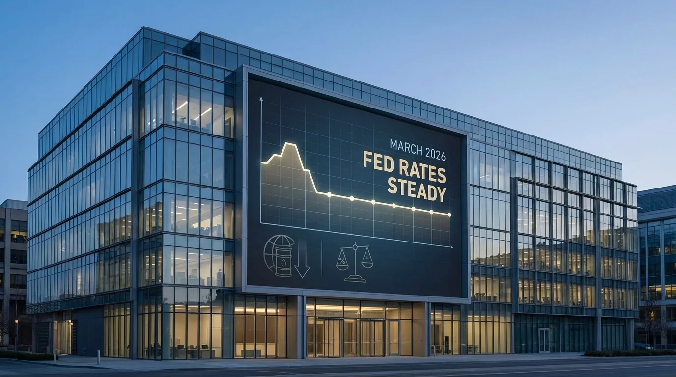 Fed interest rate decision March 2026,Federal Reserve rate cut,Fed inflation forecast 2026,stock market impact,Jerome Powell