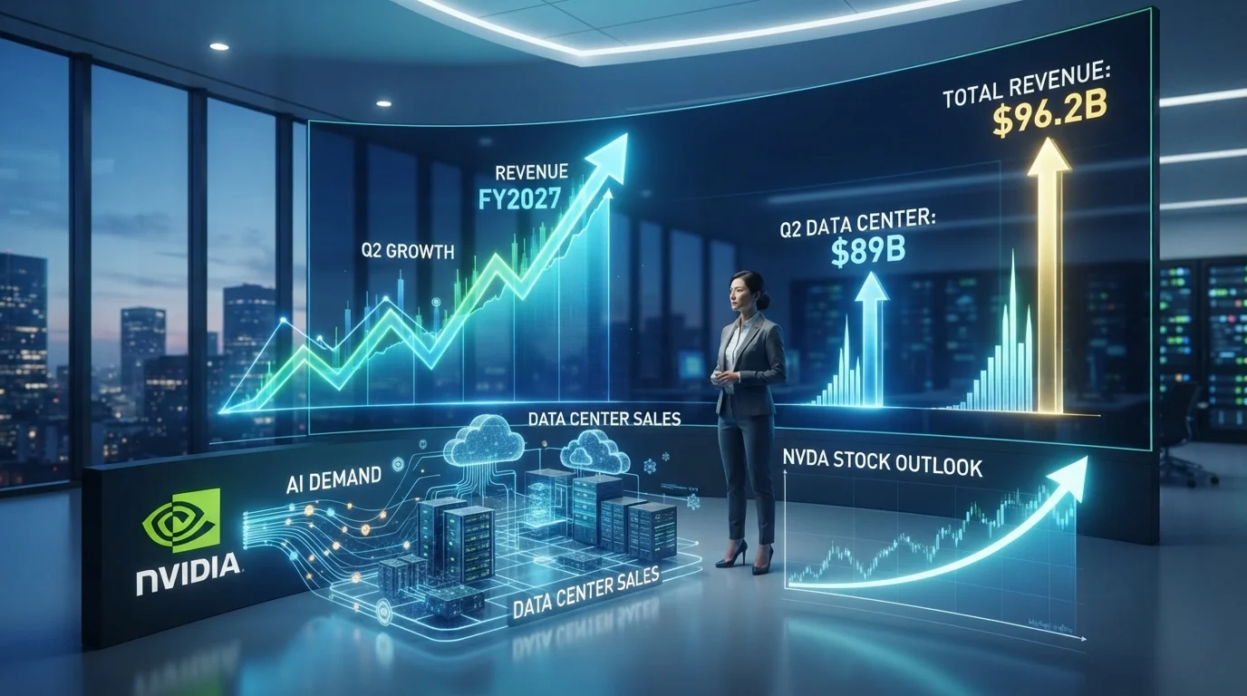 NVIDIA earnings,NVDA stock,AI chip demand,data center revenue,NVIDIA Q2 2026