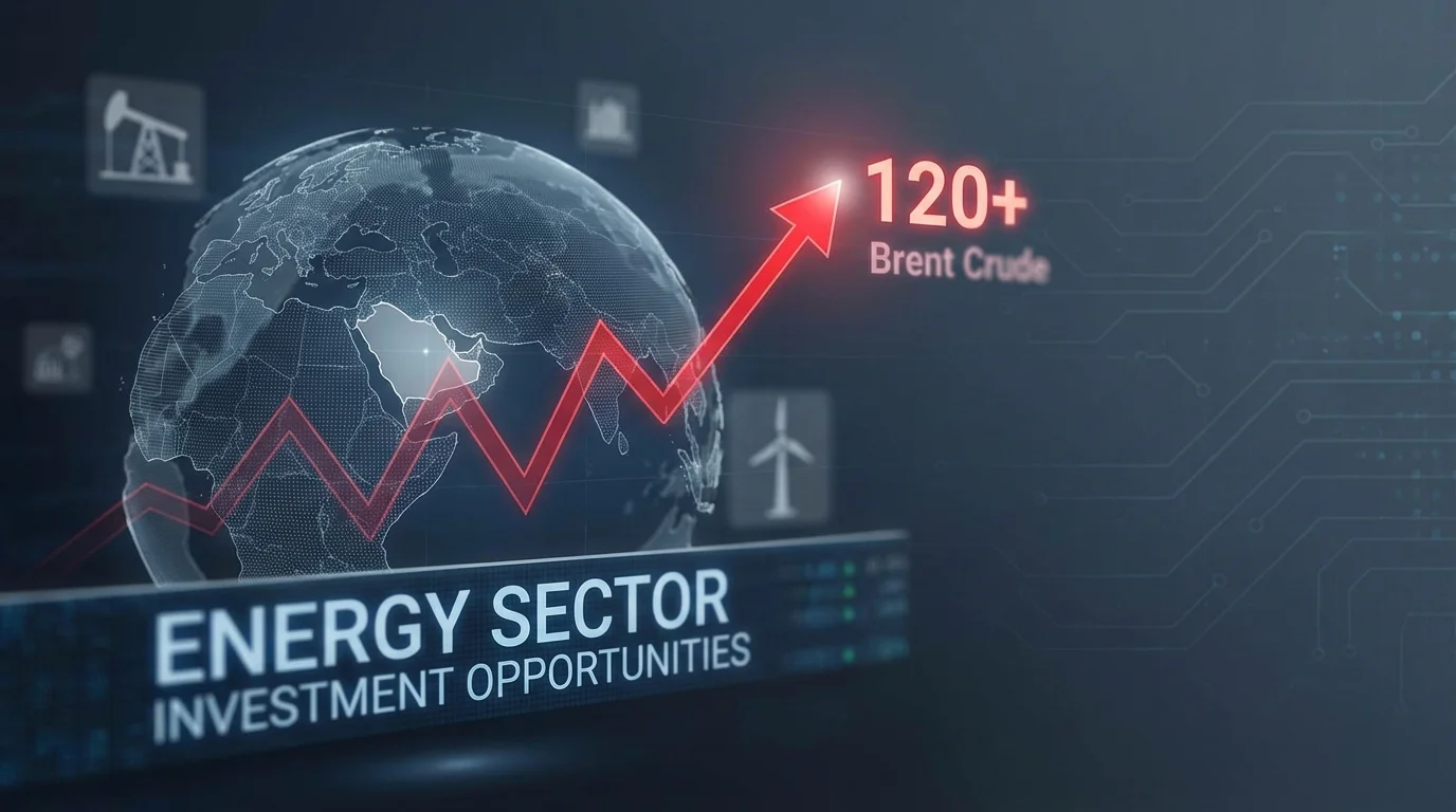 Iran war oil prices,Brent crude 2026,Strait of Hormuz crisis,energy sector stocks,oil investment 2026