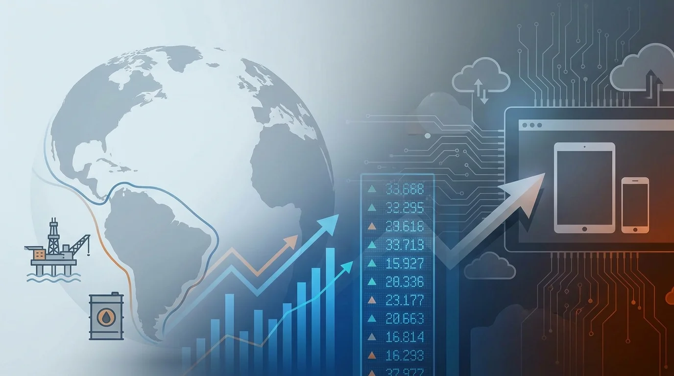 Iran Hormuz Strait,oil prices 2026,energy stocks,Brent crude,XLE ETF,ExxonMobil,Chevron,tech stocks outperforming