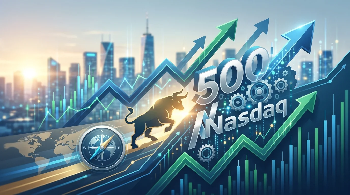 S&P 500 record high,Nasdaq record high,stock market rally April 2026,US Iran war market impact,tech stocks earnings